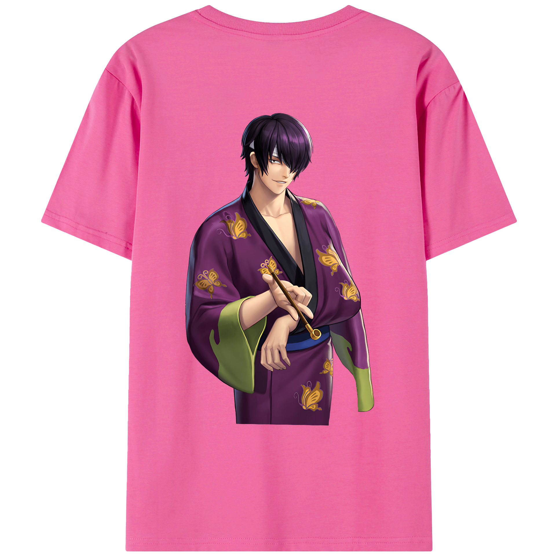 （画像用） ぎんたま 坂田銀時（さかたぎんとき） 神楽 志村新八（しむら しんぱち） GINTAMA Sakata Gintoki Kagura Shimura Shinpachi レディース半袖Tシャツ(バックプリント)